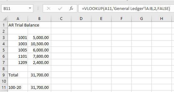 vlookup as control 1